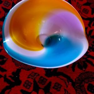 Glass bowl multi color's